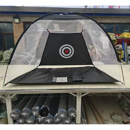 6.56ft*4.59ft Golf Net, Golf Practice Net with Golf Hitting Mat, Home Golf Hitting Aid Nets for Backyard Driving Chipping Swing