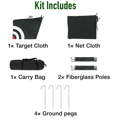 6.56ft*4.59ft Golf Net, Golf Practice Net with Golf Hitting Mat, Home Golf Hitting Aid Nets for Backyard Driving Chipping Swing