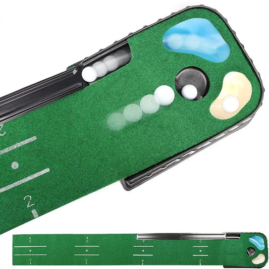 Next Level Golf Putting Mat With Ball Return